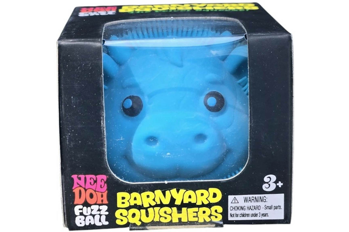 NeeDoh Barnyard Squisher Squishy Fidget Toy Blue