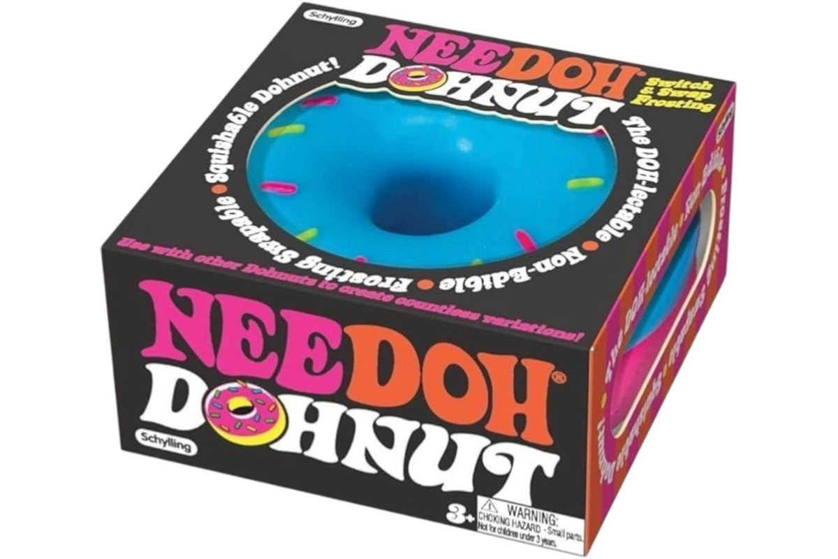 NeeDoh Sprinkled Dohnut Squishy Fidget Toy Blue