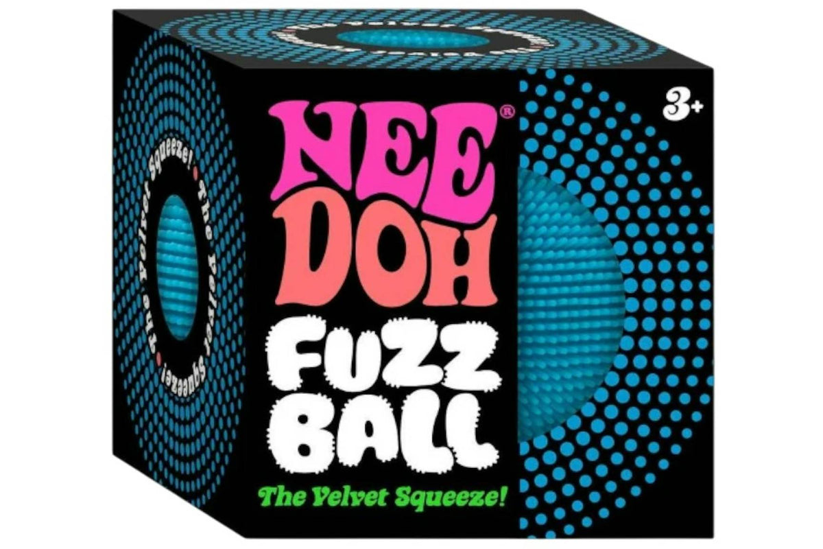 NeeDoh Fuzzball Squishy Fidget Toy Blue