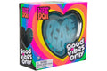 NeeDoh Good Vibes Only Squishy Fidget Toy (Text on Heart May Vary) Blue