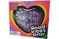 NeeDoh Good Vibes Only Squishy Fidget Toy (Text on Heart May Vary) Purple
