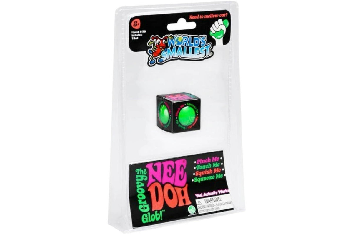 NeeDoh Groovy Glob From the World's Smallest Line Squishy Fidget Toy Green
