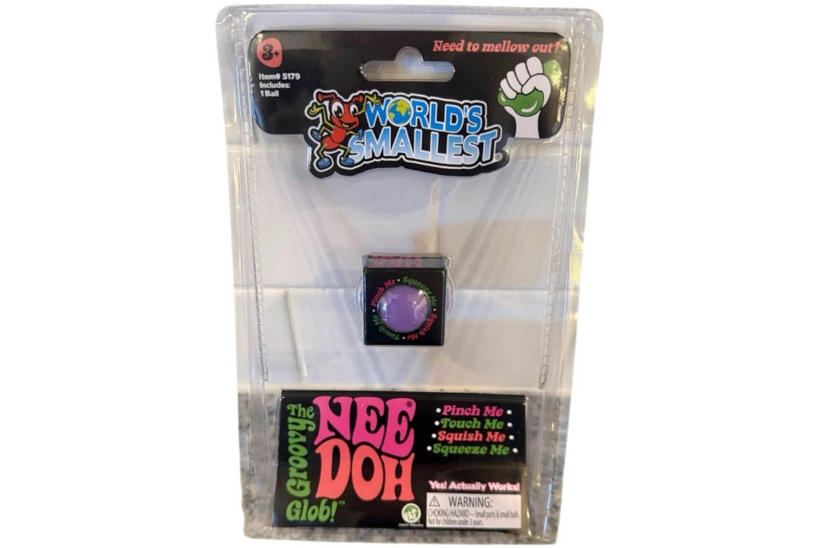 NeeDoh Groovy Glob From the World's Smallest Line Squishy Fidget Toy Purple