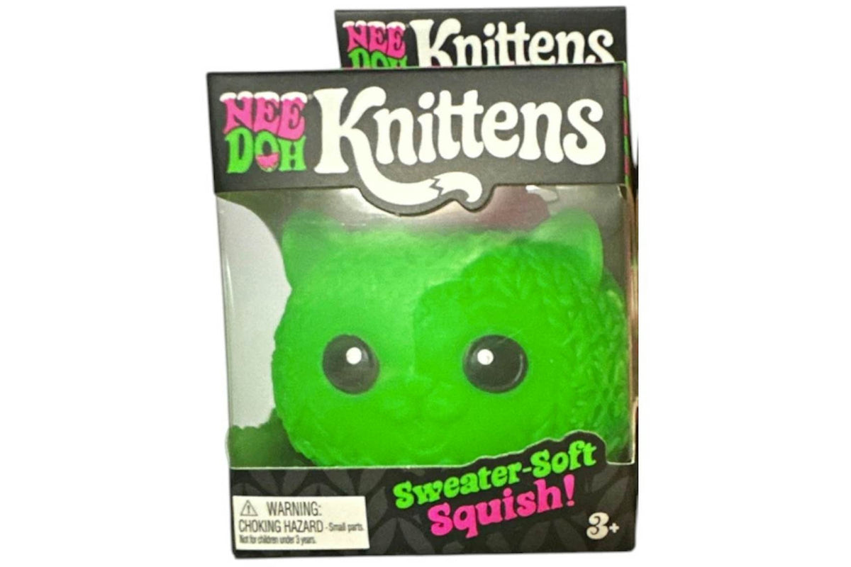 NeeDoh Knittens Squishy Fidget Toy Green