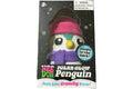 NeeDoh Polar Glow Penguin (Glow in the Dark Sticker) Squishy Fidget Toy Blue