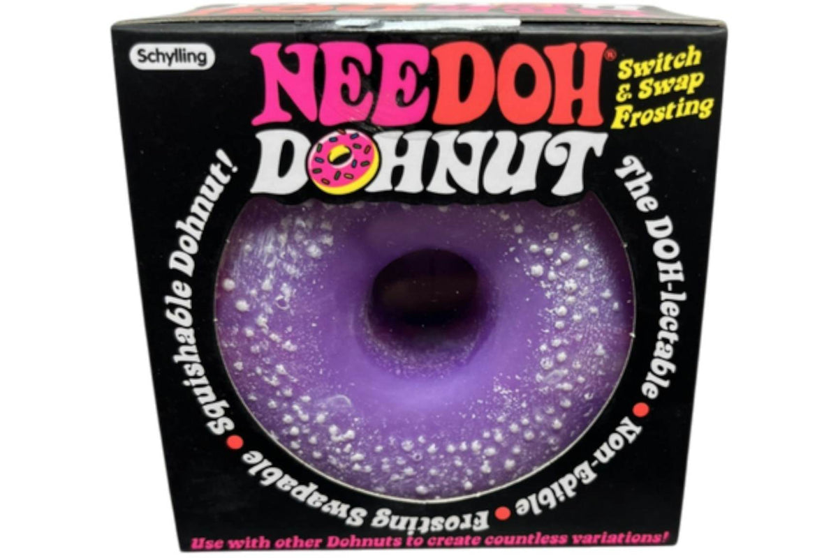 NeeDoh Powdered Dohnut Squishy Fidget Toy Purple