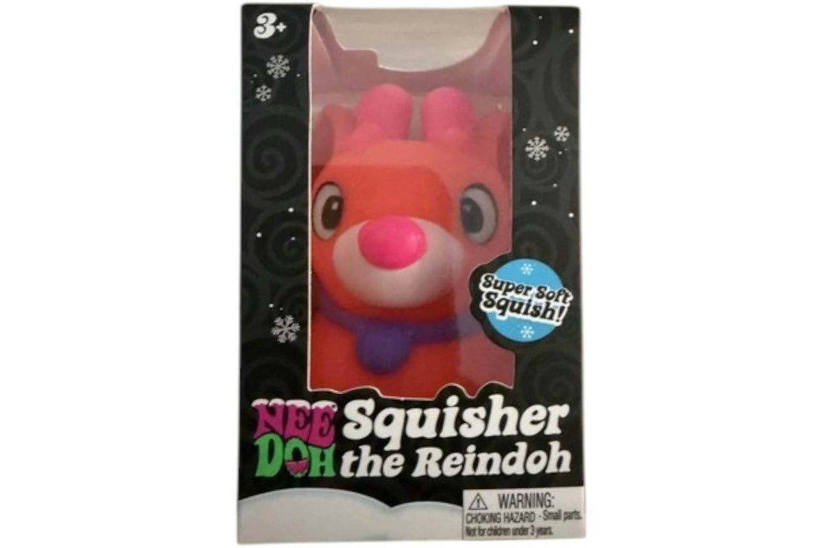 NeeDoh Squisher the Reindeer Squishy Fidget Toy Orange