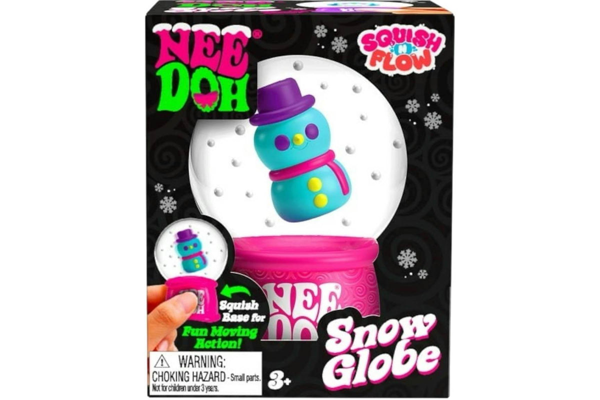 NeeDoh Squishmas Squish n' Flow Snow Globe Groovy The Dohman Squishy Fidget Toy