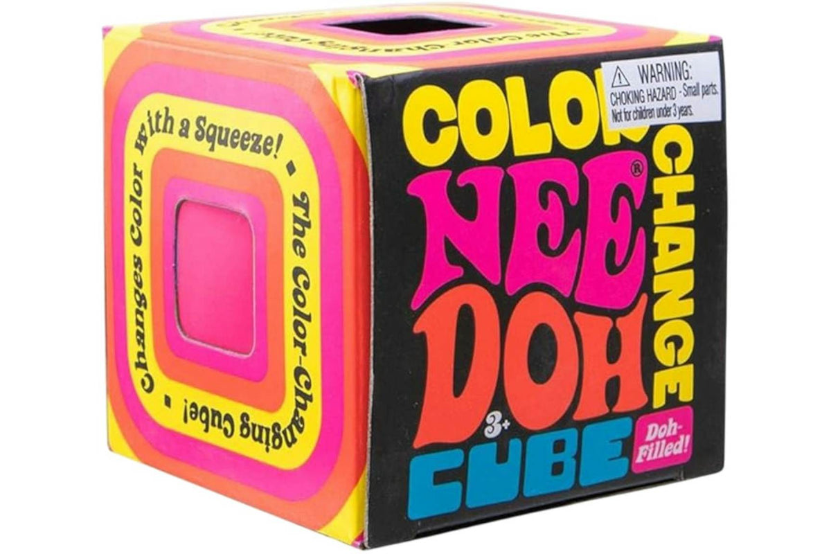 NeeDoh Color Change Cube Sensory Squeeze Toy Purple